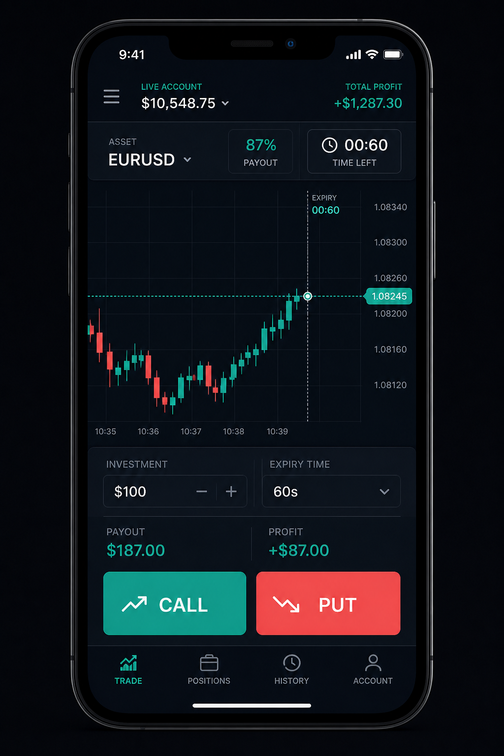 Webstriva Binary Trading screenshot 5